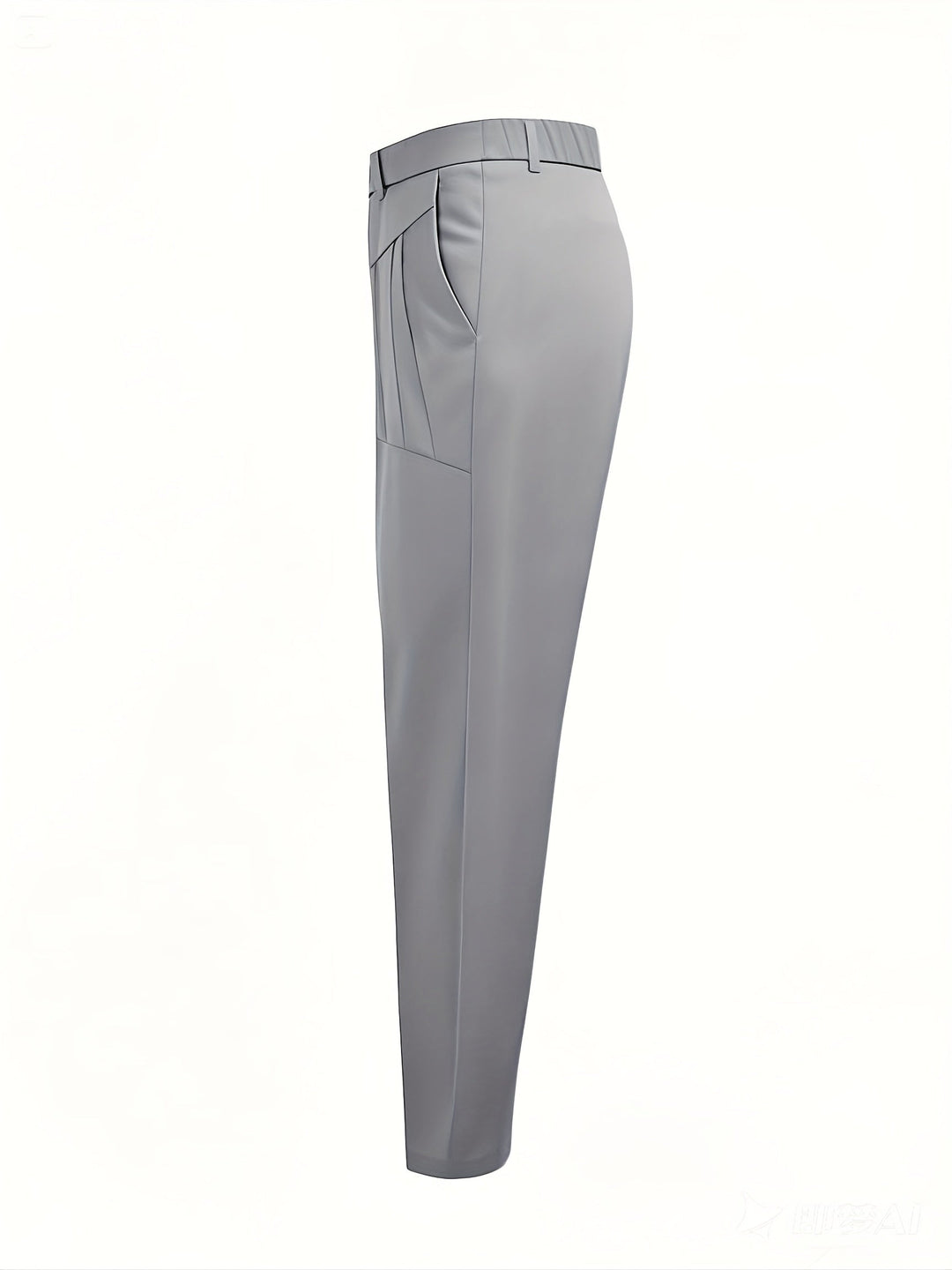 Lucier - Casual Slim Fit Pleated Pant Slant Pocket