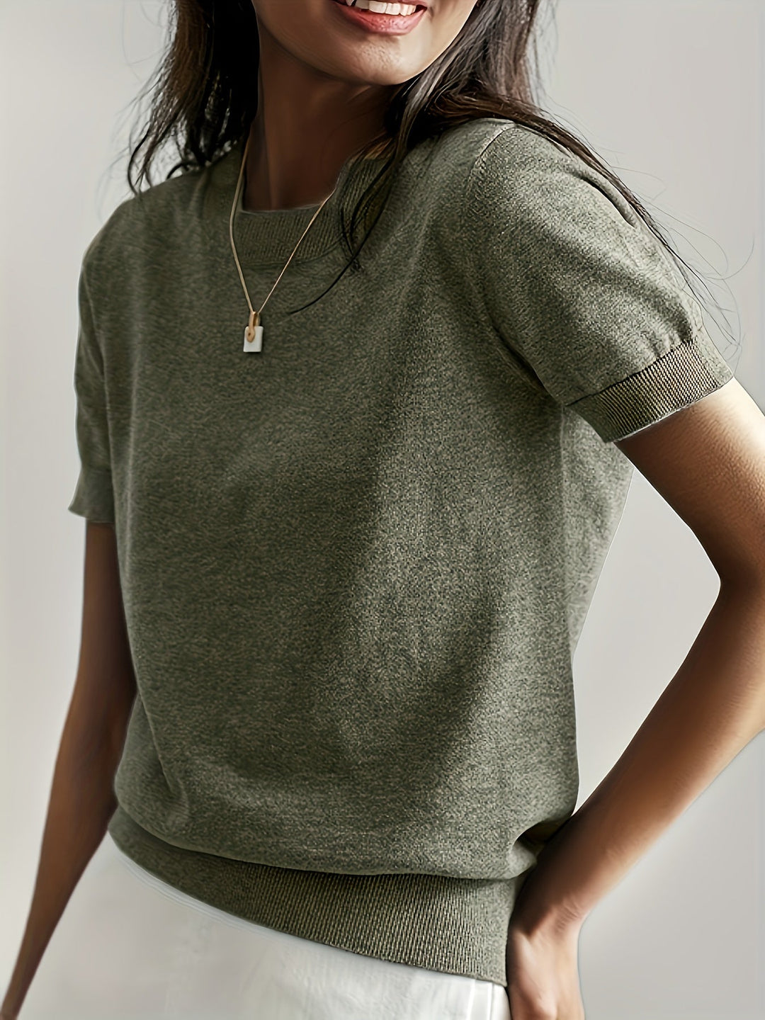 Jacquie - High Elasticity Casual T-Shirt