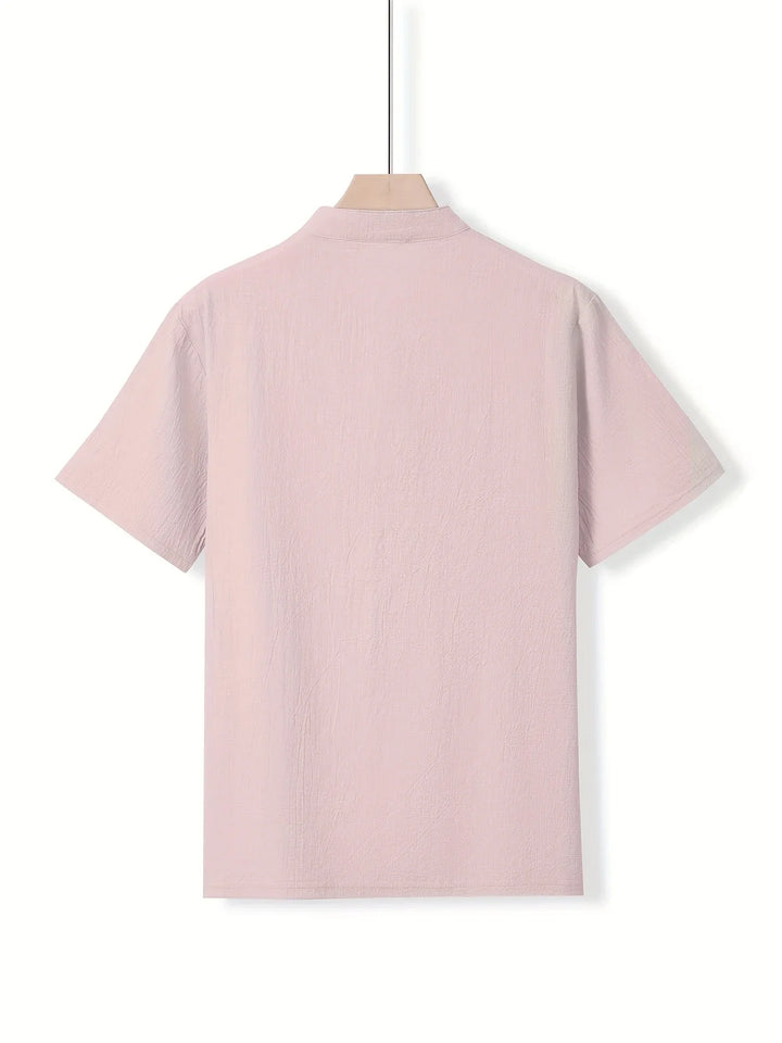 Markos - Casual Short Sleeve Shirt With Button