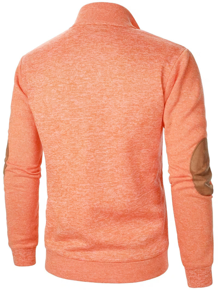 Quilener - Stand Collar Long Sleeve Sweatshirt