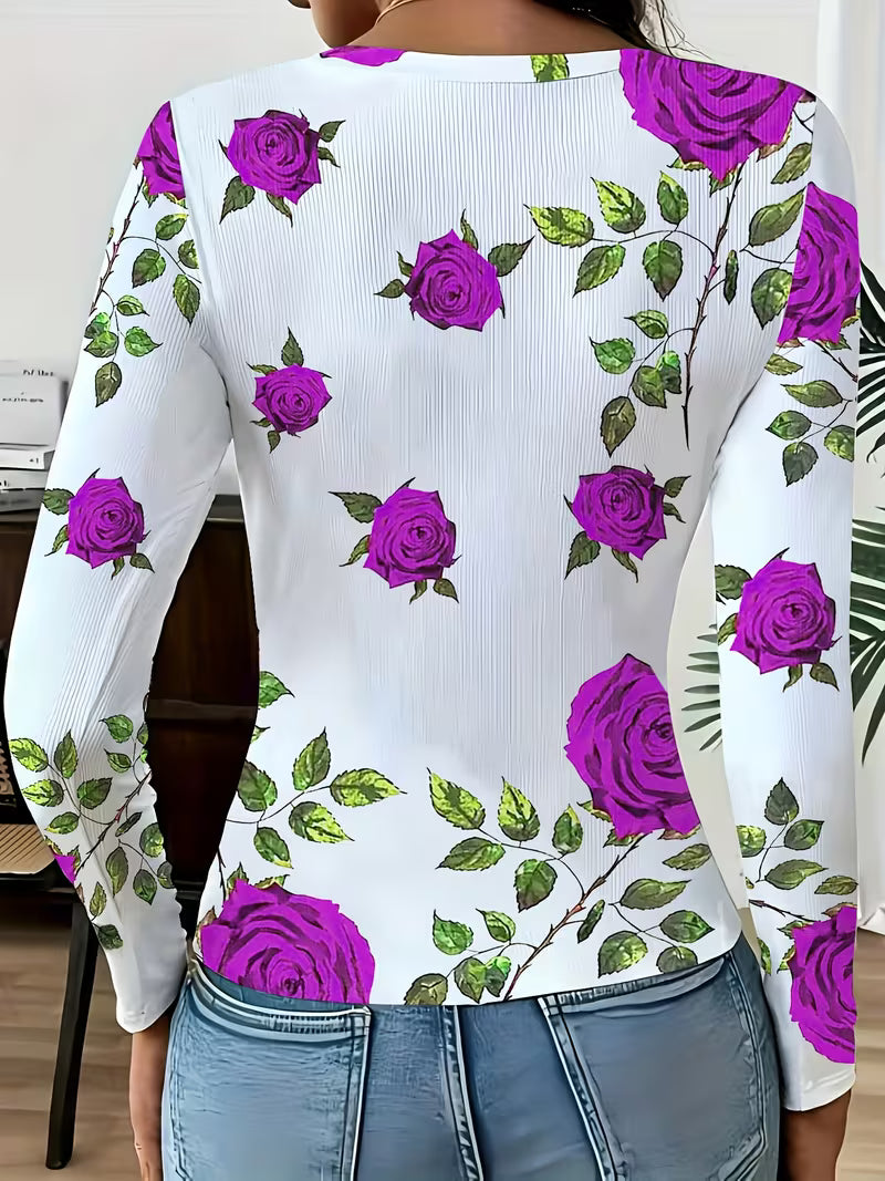 Rabiye - Square-Neck Floral Printed Top