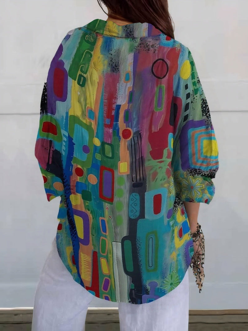 Hunia - Stylish Multicolored Blouse