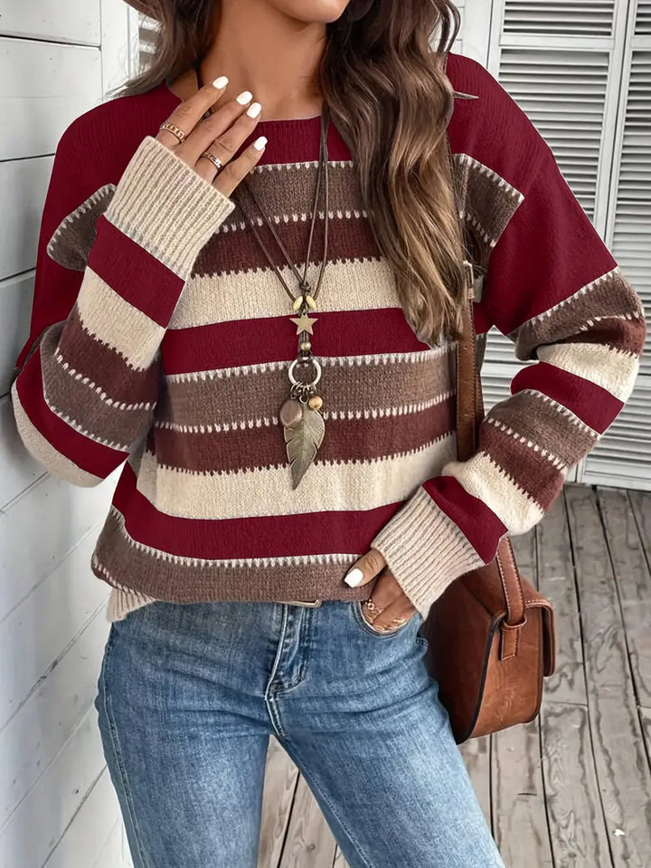 Evdokia - Casual Long Sleeve Sweater