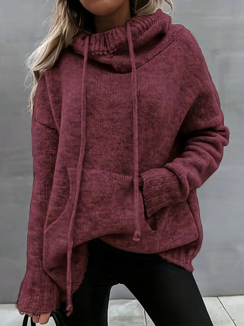 Natala - Knitted Sweater With Kangaroo Pocket