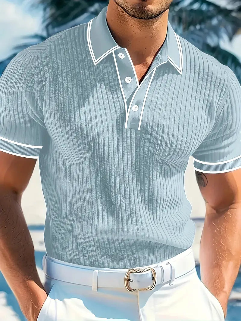 Orestis - Elegant Short Sleeve Polo Shirt