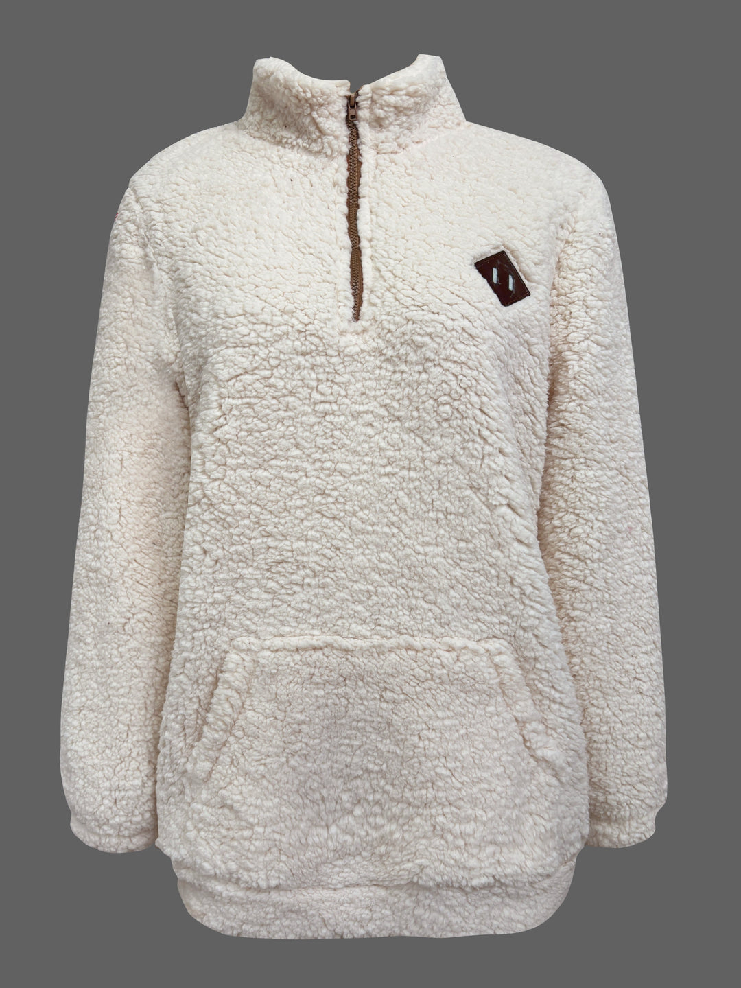 Willemien - Long Sleeve Fleece Zippered Sweatshirt