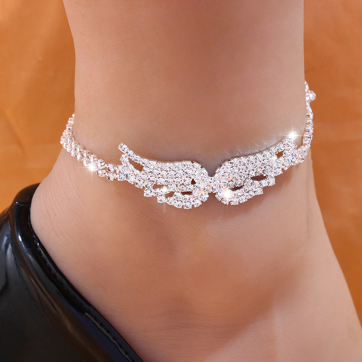 Clarira - Adjustable Angel Wings Anklet
