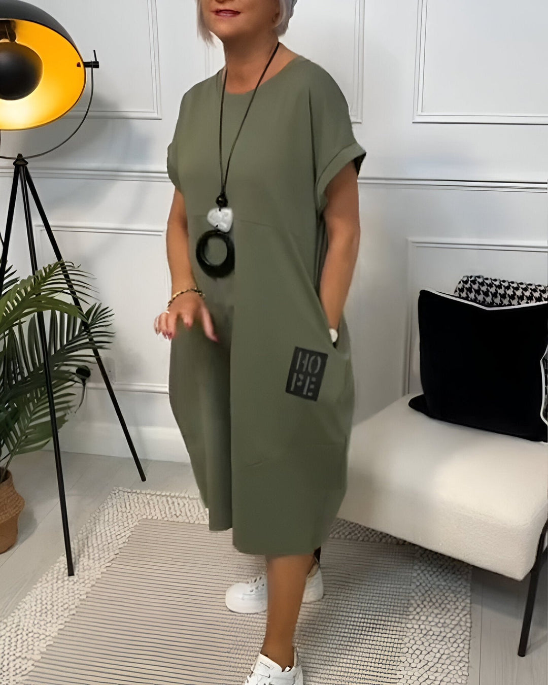 Jocelyn - Casual Comfort Dress With Pocket