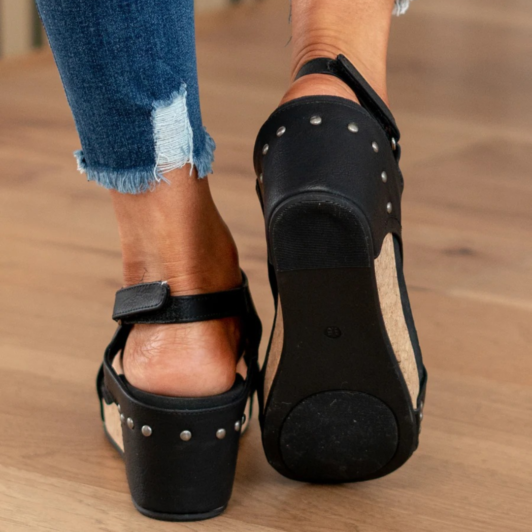 Makrina - Comfortable Wedge Heel Sandals
