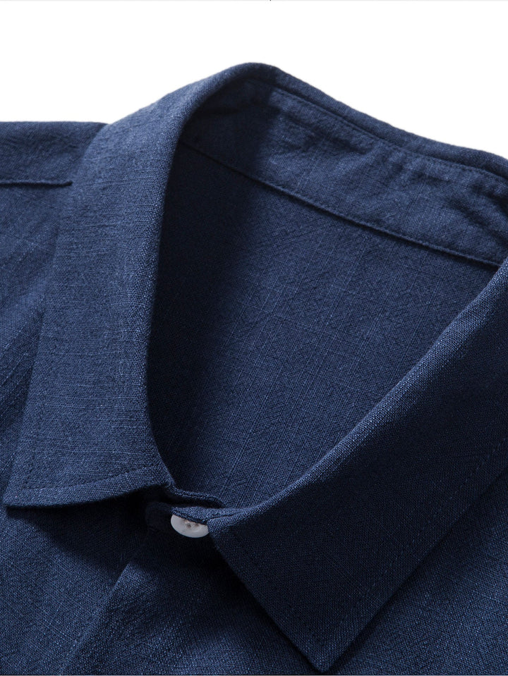 Booker - Linen Blend Shirt With Straight Trouser