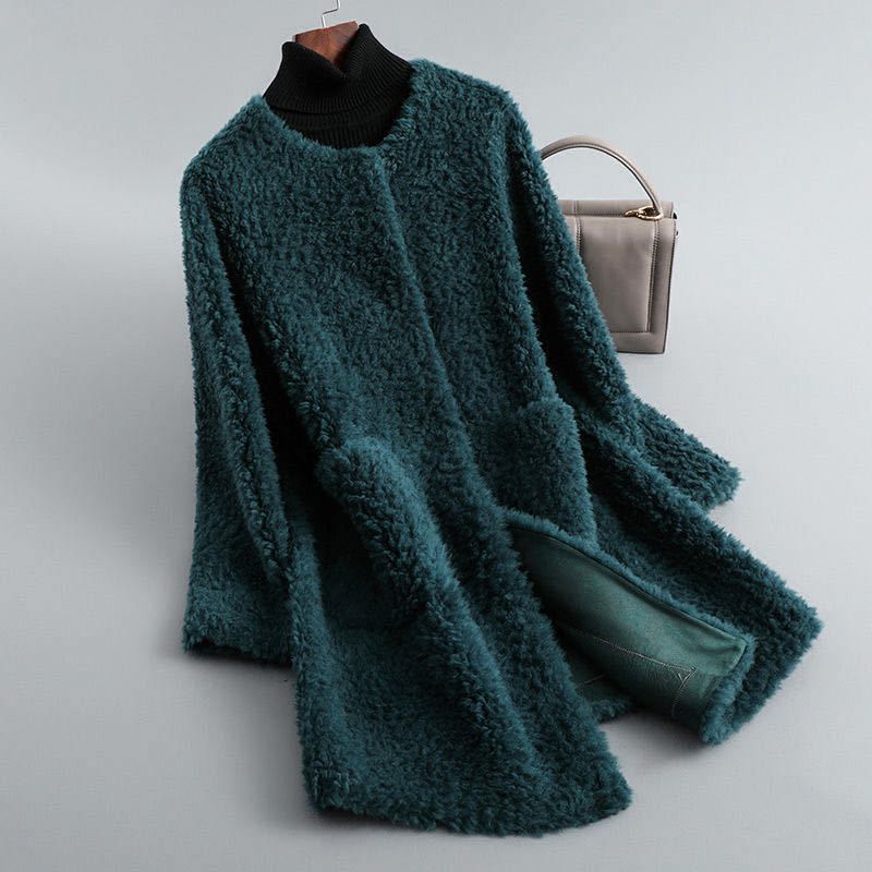 Tahliaa - Teddy Fleece Coat Wth Pockets