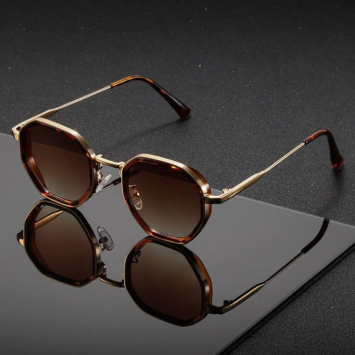 Velmora - Stylish Octagon Sunglasses With UV Protection