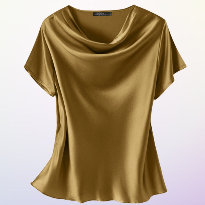 Smaro - Casual Short Sleeve Blouse With O Neck