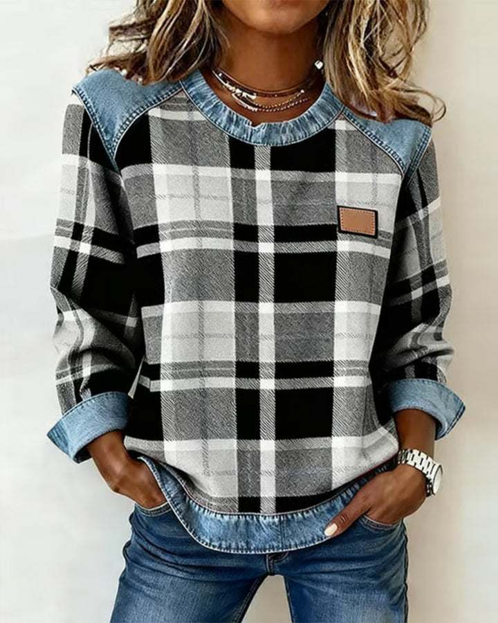 Zaraia - Stylish Checkered Top