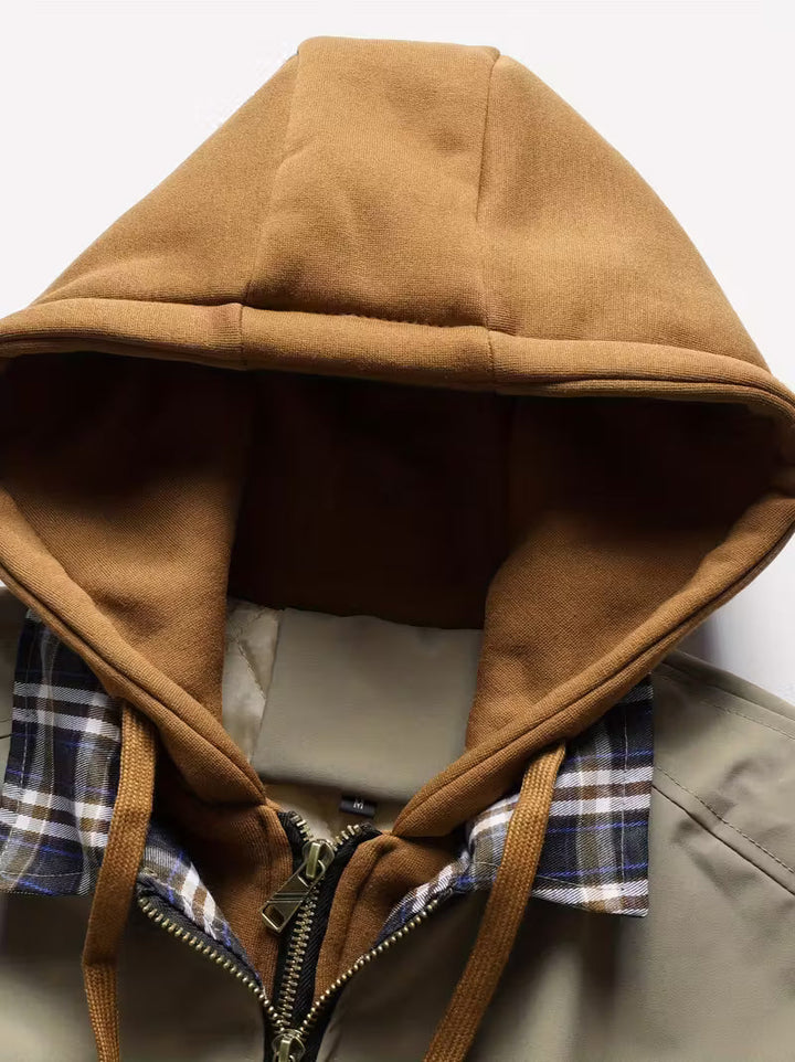 Sylvain - Hooded Air Force Jacket With Zipper