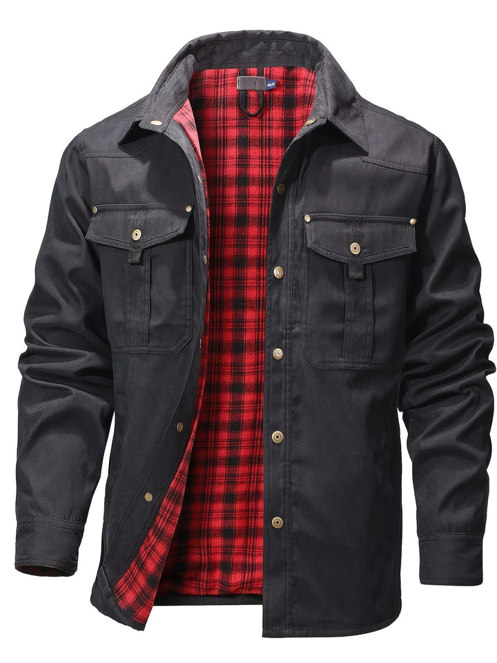 Evrypidis - Casual Long Sleeve Cargo Jacket