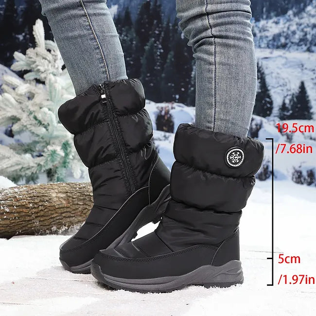 Delela - High Quality Mid-Calf Winter Snow Boot