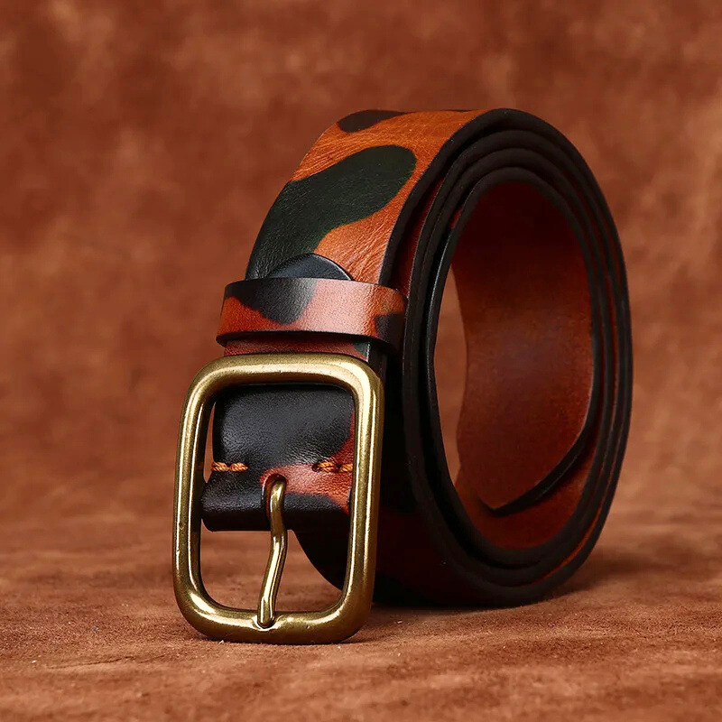 Lacy - Frontier Camo Genuine Leather Belt