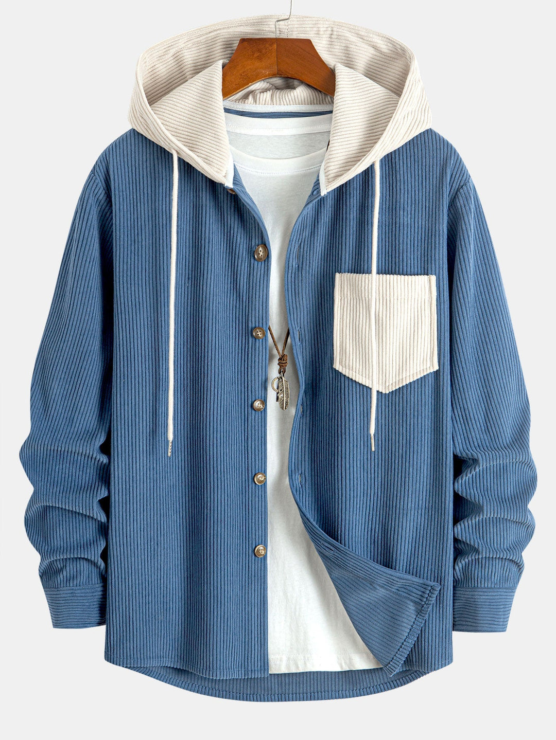 Oren - Long Sleeve Hooded Shirt