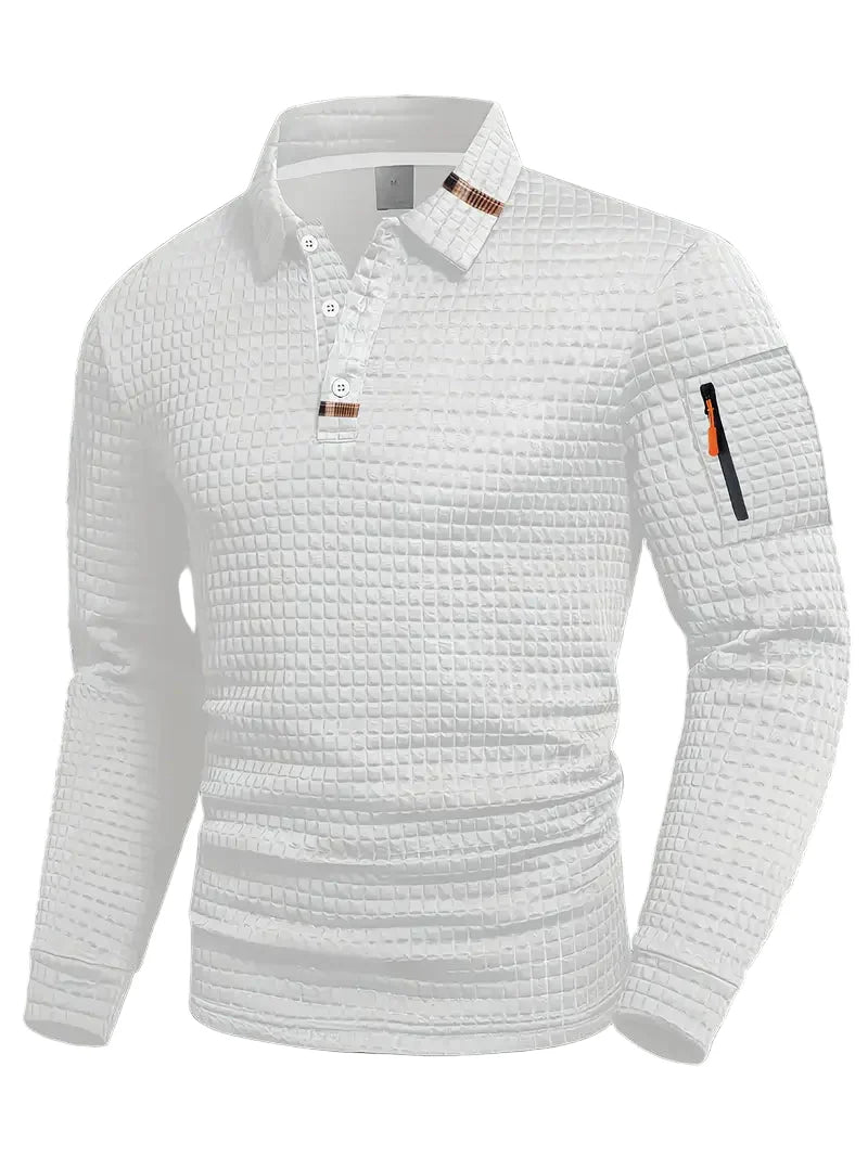Ephraim - Textured Polo Shirt With Sleeve Pocket