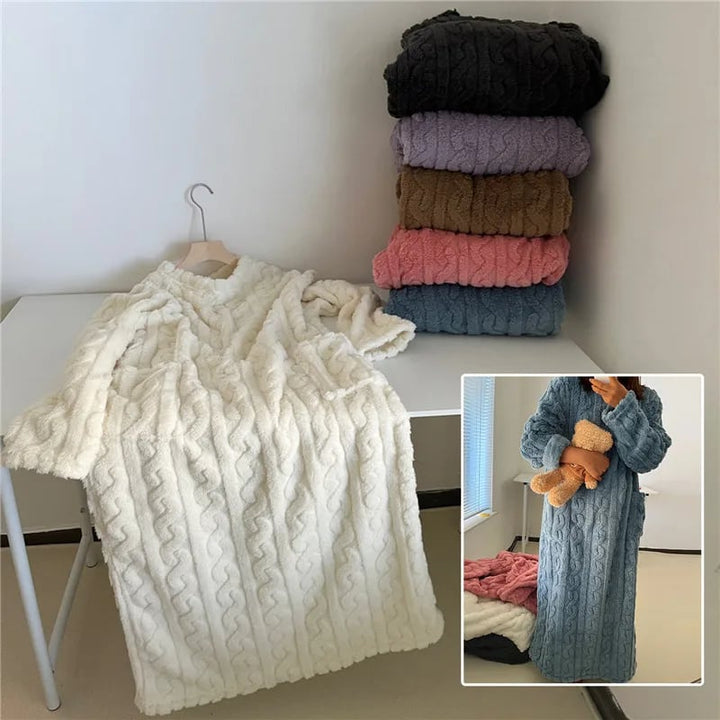 Vreni - Winter Coral Velvet Home Clothes