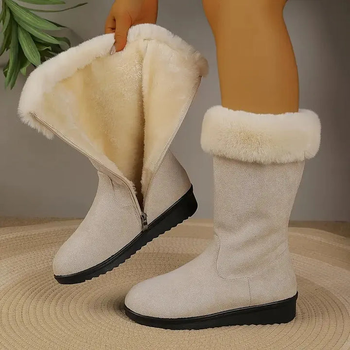 Neah - Warm Long Boot With Zipper