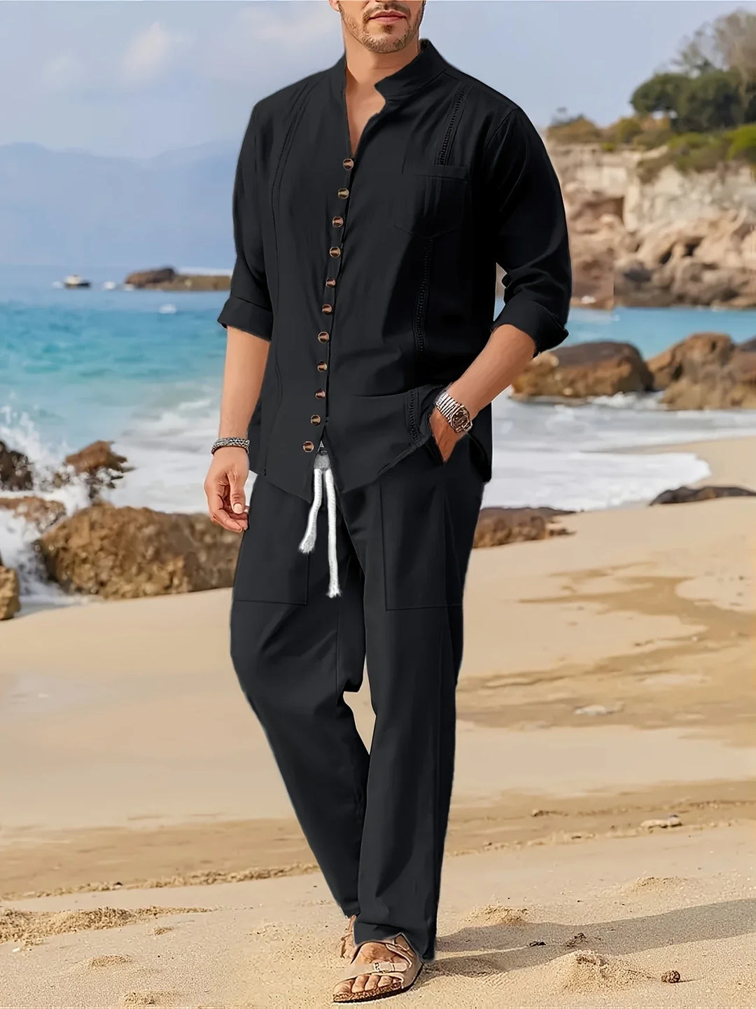 Micah - Fashionable Beach Two Piece Set