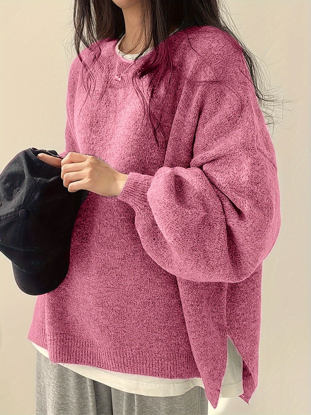 Pearline - Crew Neck Long Sleeve Sweater