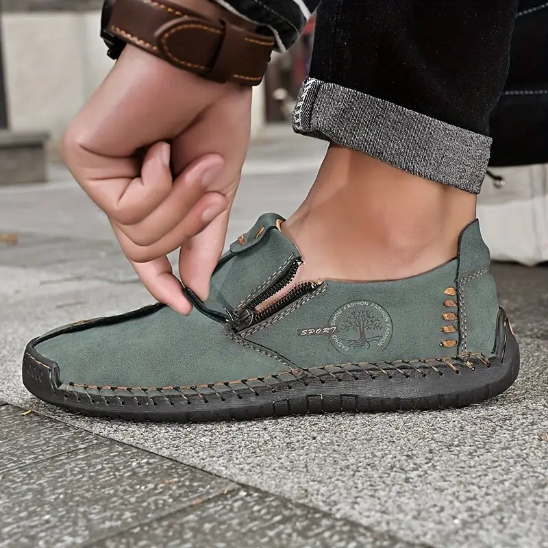 Joesph - Leather Shoes With Side Zipper