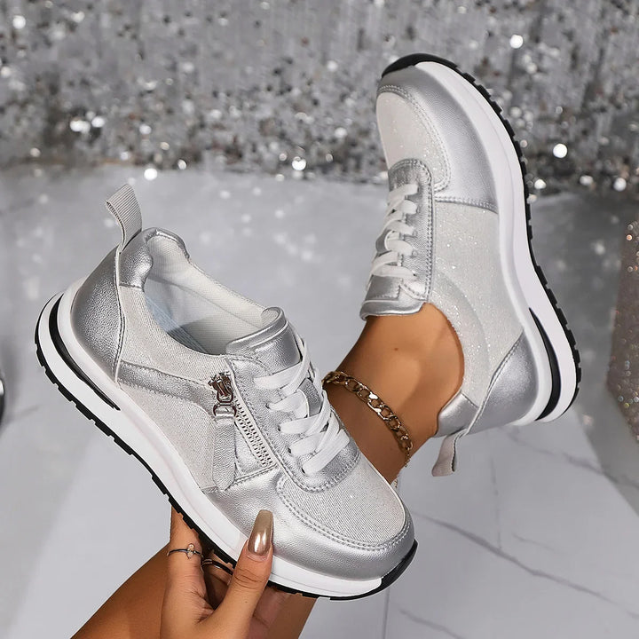 Maila - Comfortable Sneaker With Side Zipper