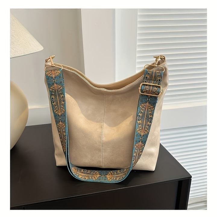 Mirelda - Casual Wide Strap Shoulder Bag