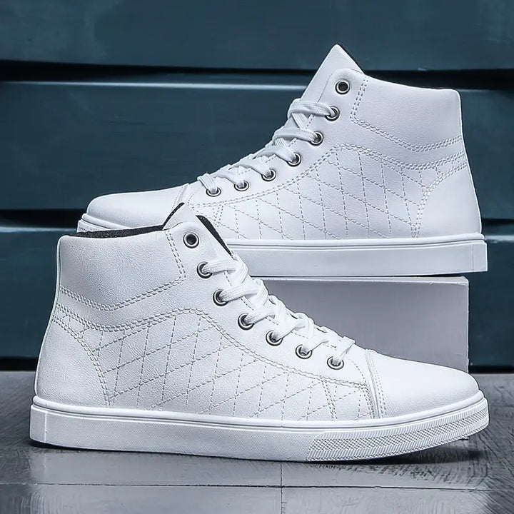 Gayle - Casual Plaid Mid-Top Sneaker