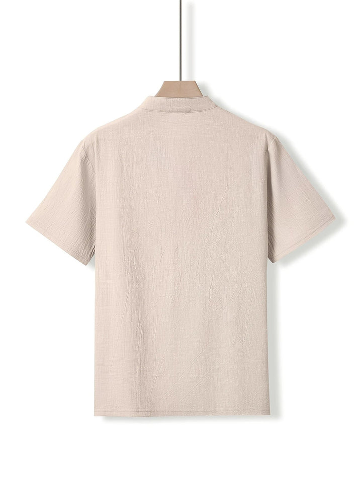 Markos - Casual Short Sleeve Shirt With Button