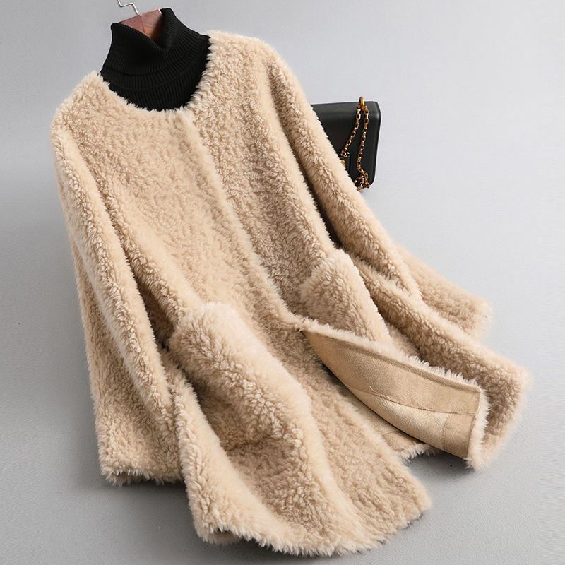 Tahliaa - Teddy Fleece Coat Wth Pockets
