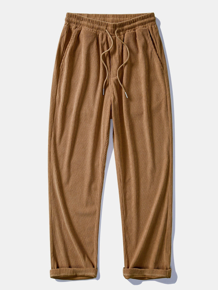 Balthazar - Corduroy Patchwork Hoodie and Pants Set
