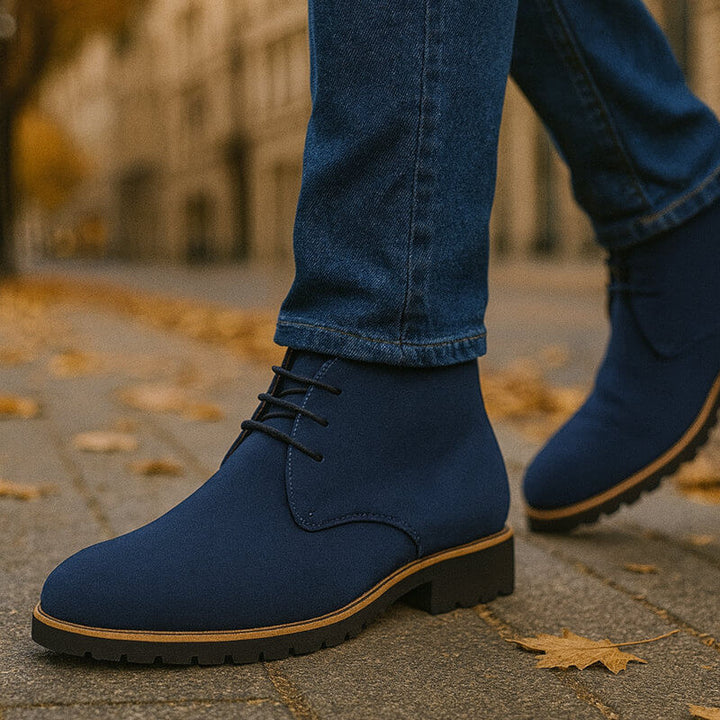 Zampa - Elegant Lace-up Leather Boot