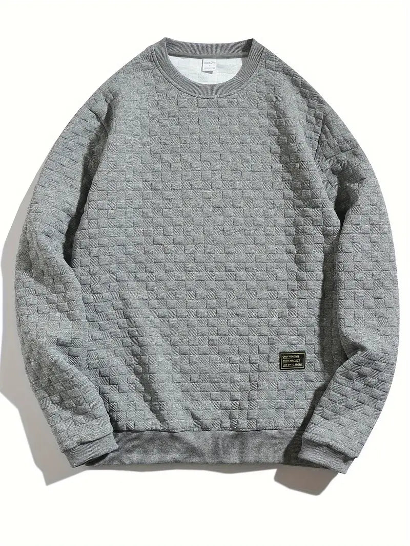 Lister - Casual Long Sleeve Checkered Sweater
