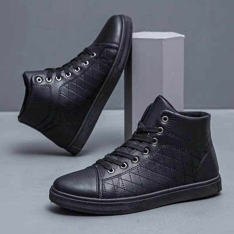 Gayle - Casual Plaid Mid-Top Sneaker