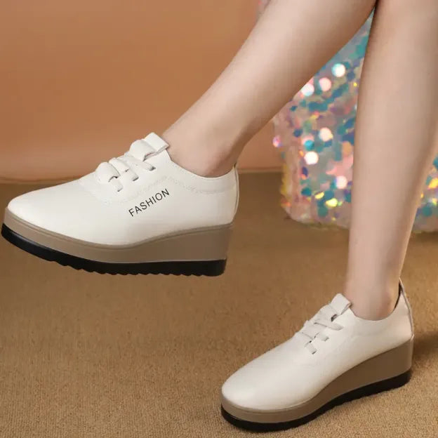 Saturnina - Leather Shoes With Thick Sole