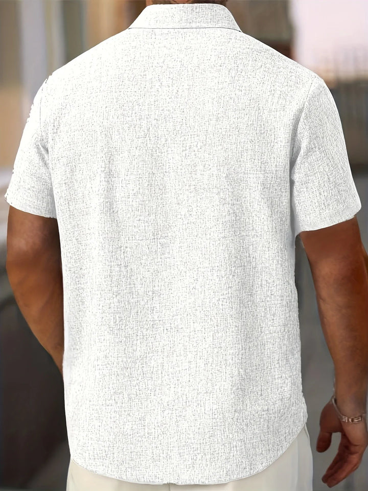 Dwight - Lightweight Linen Blend Short Sleeve Shirt