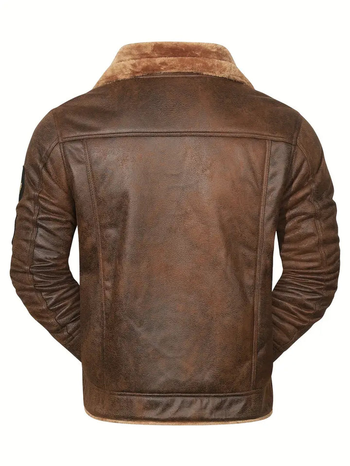 Frederik - Casual Polyester Jacket with Faux Lining