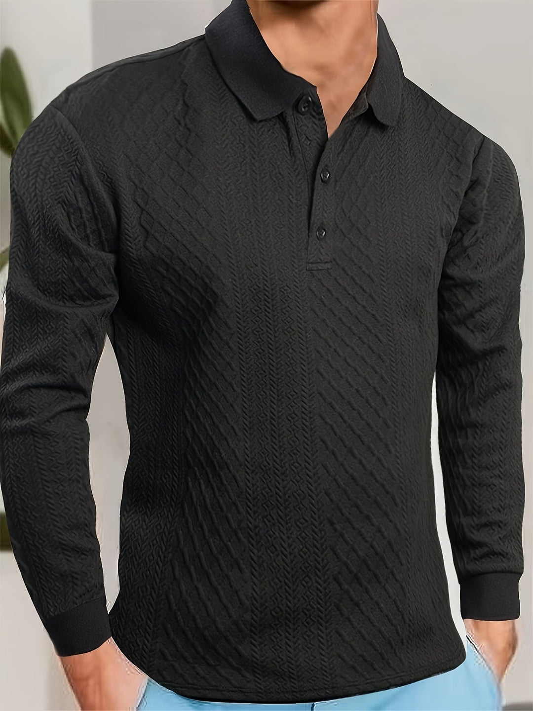 Liranda - Knitted Long Sleeve Shirt With Button