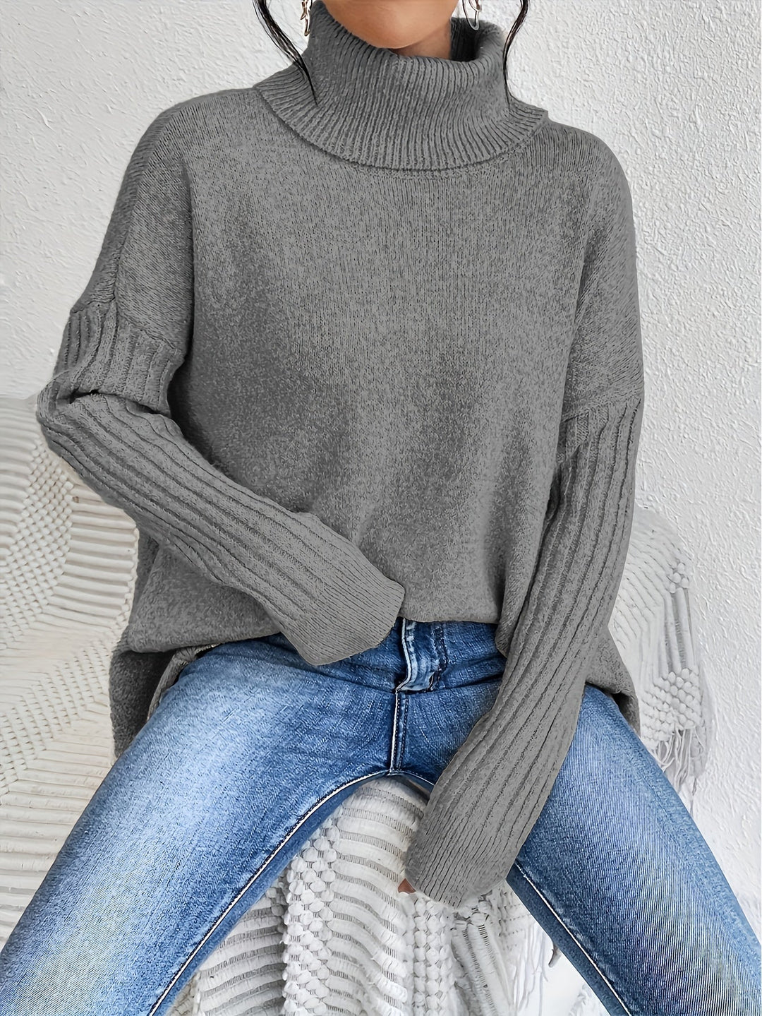Tahlia - Matthias - Casual Asymmetrical Hem Hooded T-Shirt