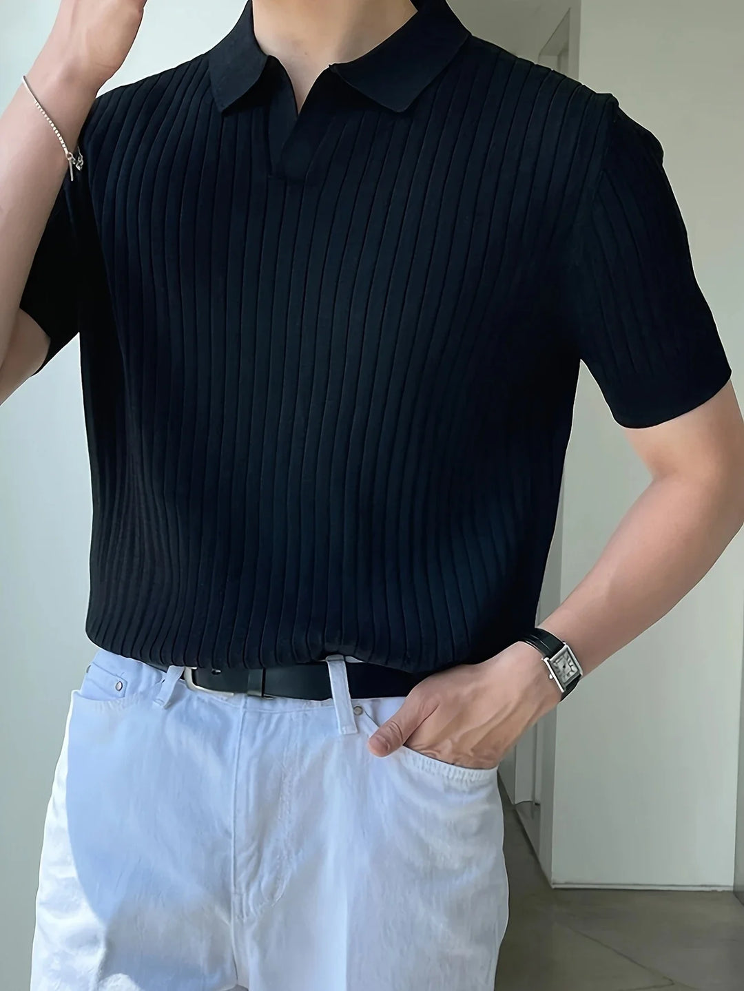 Avgustin - Casual Short Sleeve Polo Shirt