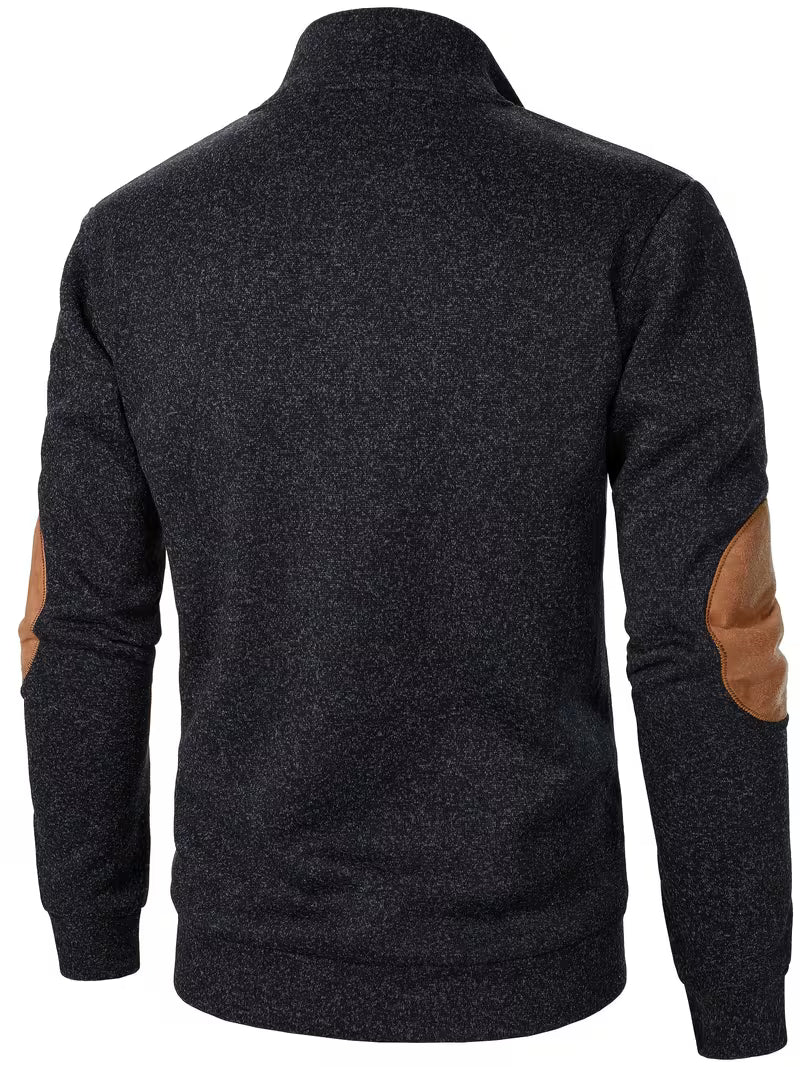 Quilener - Stand Collar Long Sleeve Sweatshirt