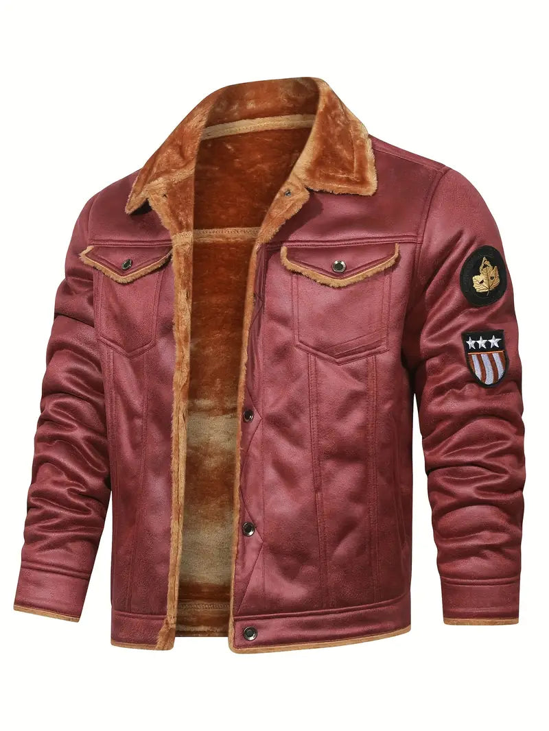 Frederik - Casual Polyester Jacket with Faux Lining