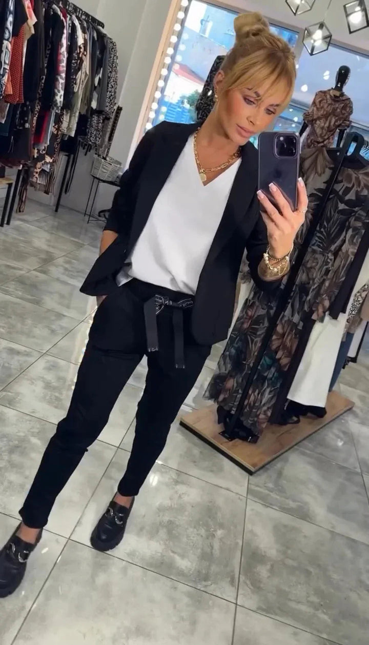 Kseniya - Elegant Blazer And Trousers Set