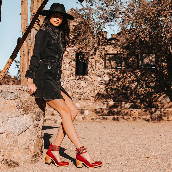 Steffie – Wooden High Heels