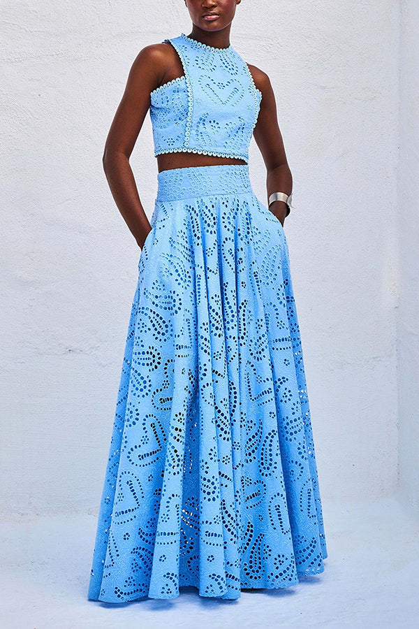 Rosanna - Sleeveless Two-Piece Lace Set