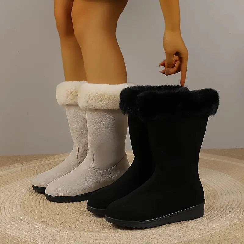 Neah - Warm Long Boot With Zipper